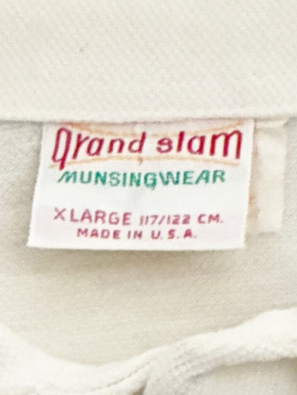 Vintage Grand Slam Munsingwear Polo Shirt XL White Pete the Penguin Pique - Picture 5 of 5